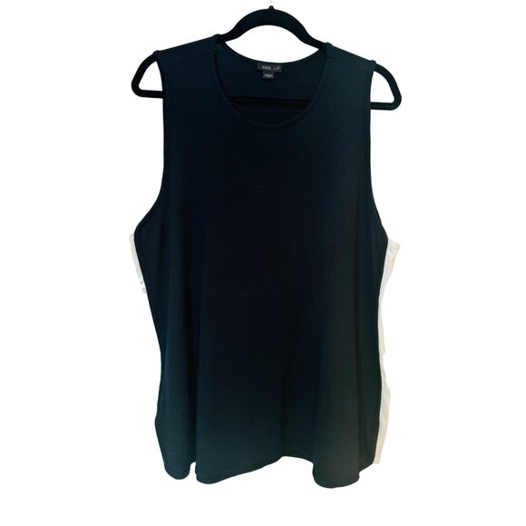 2/$30  J.Jill XL Womens Wearever Collection Sleeveless Top Black - Picture 6 of 14